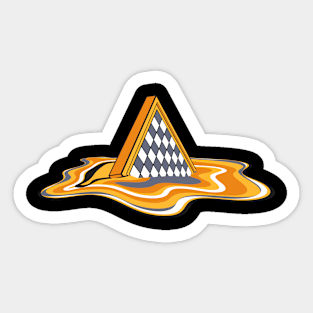 Melting Chess Board Sticker